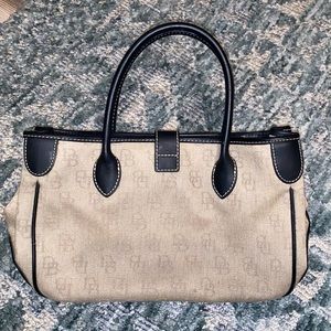Dooney & Bourke Vintage Canvas and Leather Bag